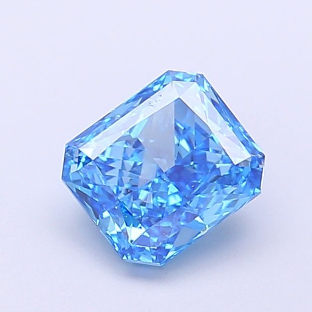Loose Diamond - RADIANT 1.01ct Fancy Vivid Blue VS2: Loose Diamond - RADIANT 1.01ct Fancy Vivid Blue VS2 Source: This is a real non-mined Diamond that has been grown in a lab Shape: RADIANT Carats: 1.01 Color: Fancy Vivid Blue Certification: NONE Video: