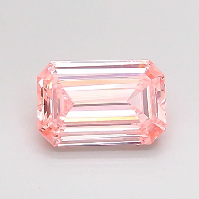 Loose Diamond - EMERALD 1.24ct Fancy Intense Pink VS1: Loose Diamond - EMERALD 1.24ct Fancy Intense Pink VS1 Source: This is a real non-mined Diamond that has been grown in a lab Shape: EMERALD Carats: 1.24 Color: Fancy Intense Pink Certification: IGI Vid