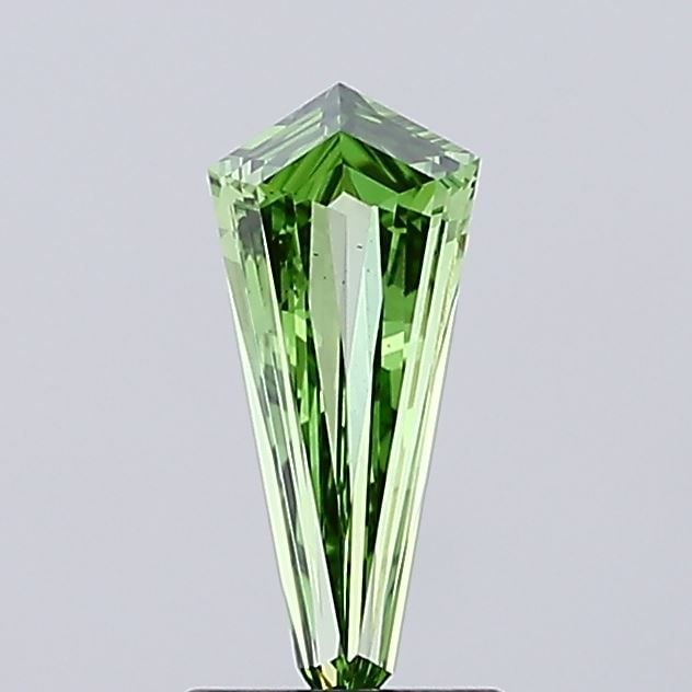 Loose Diamond - HEXAGONAL 0.68ct Fancy Vivid Green VS1: Loose Diamond - HEXAGONAL 0.68ct Fancy Vivid Green VS1 Source: This is a real non-mined Diamond that has been grown in a lab Shape: HEXAGONAL Carats: 0.68 Color: Fancy Vivid Green Certification: IGI V