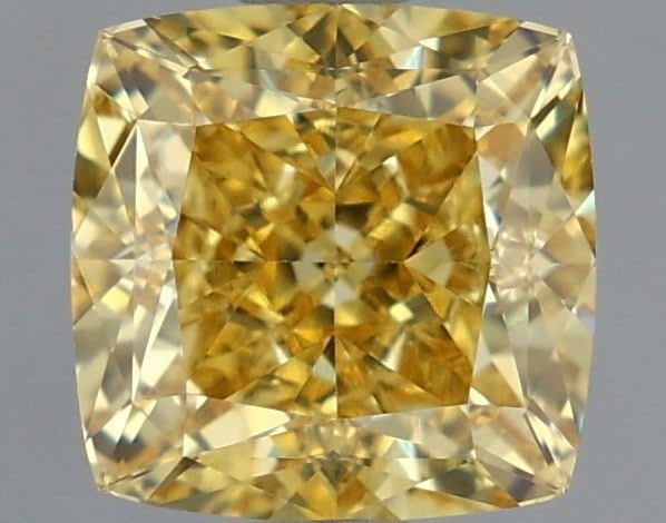 Loose Diamond - CUSHION MODIFIED 1.69ct Fancy Vivid Yellow VVS2: Loose Diamond - CUSHION MODIFIED 1.69ct Fancy Vivid Yellow VVS2 Source: This is a real non-mined Diamond that has been grown in a lab Shape: CUSHION MODIFIED Carats: 1.69 Color: Fancy Vivid Yellow Cer