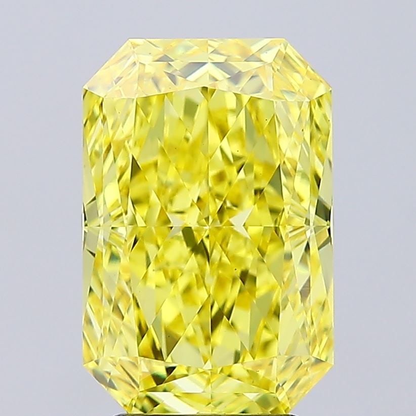 Loose Diamond - RADIANT 4.07ct Fancy Vivid Yellow VS1: Loose Diamond - RADIANT 4.07ct Fancy Vivid Yellow VS1 Source: This is a real non-mined Diamond that has been grown in a lab Shape: RADIANT Carats: 4.07 Color: Fancy Vivid Yellow Certification: IGI Vid