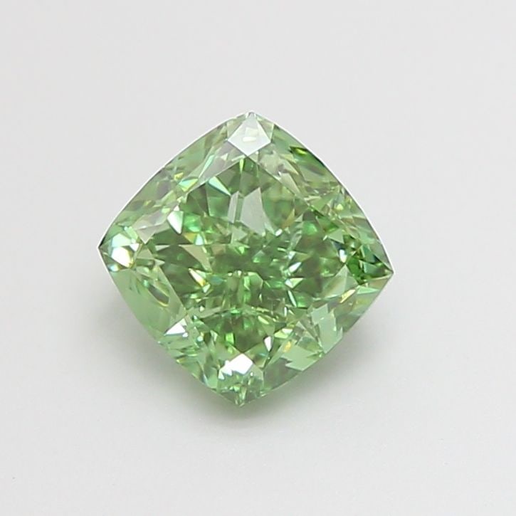 Loose Diamond - CUSHION MODIFIED 1.52ct Fancy Vivid Green VS2: Loose Diamond - CUSHION MODIFIED 1.52ct Fancy Vivid Green VS2 Source: This is a real non-mined Diamond that has been grown in a lab Shape: CUSHION MODIFIED Carats: 1.52 Color: Fancy Vivid Green Certif