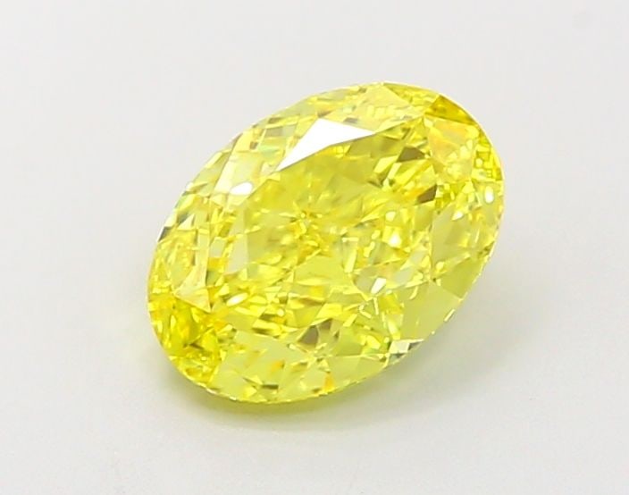 Loose Diamond - OVAL 1.35ct Fancy Vivid Yellow VVS2: Loose Diamond - OVAL 1.35ct Fancy Vivid Yellow VVS2 Source: This is a real non-mined Diamond that has been grown in a lab Shape: OVAL Carats: 1.35 Color: Fancy Vivid Yellow Certification: IGI Video: