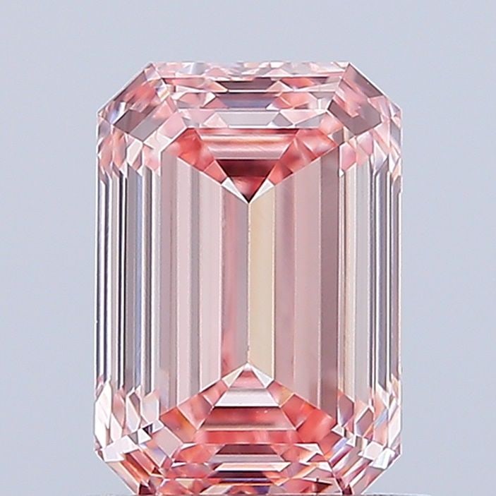 Loose Diamond - EMERALD 1.3ct Fancy Intense Pink VVS2: Loose Diamond - EMERALD 1.3ct Fancy Intense Pink VVS2 Source: This is a real non-mined Diamond that has been grown in a lab Shape: EMERALD Carats: 1.3 Color: Fancy Intense Pink Certification: IGI Vide