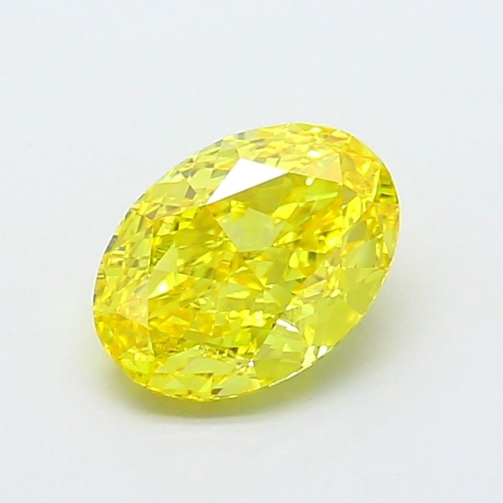 Loose Diamond - OVAL 1.76ct Fancy Vivid Yellow VVS2: Loose Diamond - OVAL 1.76ct Fancy Vivid Yellow VVS2 Source: This is a real non-mined Diamond that has been grown in a lab Shape: OVAL Carats: 1.76 Color: Fancy Vivid Yellow Certification: IGI Video: