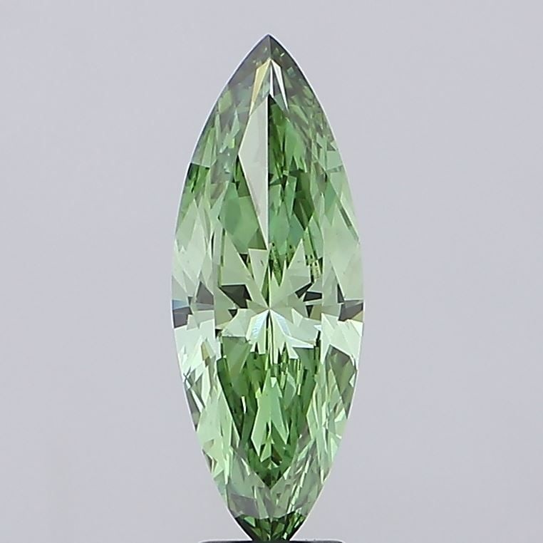 Loose Diamond - MARQUISE 3.67ct Fancy Vivid Green VS2 (1 of 1)