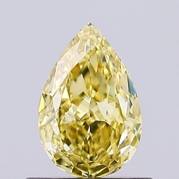 Loose Diamond - PEAR 0.54ct Fancy Intense Yellow VS1: Loose Diamond - PEAR 0.54ct Fancy Intense Yellow VS1 Source: This is a real non-mined Diamond that has been grown in a lab Shape: PEAR Carats: 0.54 Color: Fancy Intense Yellow Certification: NONE Vide
