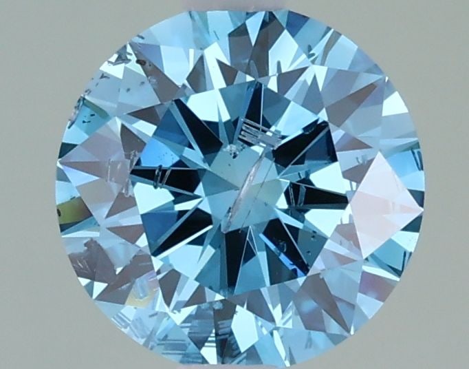 Loose Diamond - ROUND 1.21ct Fancy Intense Greenish Blue I1: Loose Diamond - ROUND 1.21ct Fancy Intense Greenish Blue I1 Source: This is a real non-mined Diamond that has been grown in a lab Shape: ROUND Carats: 1.21 Color: Fancy Intense Greenish Blue Certifica