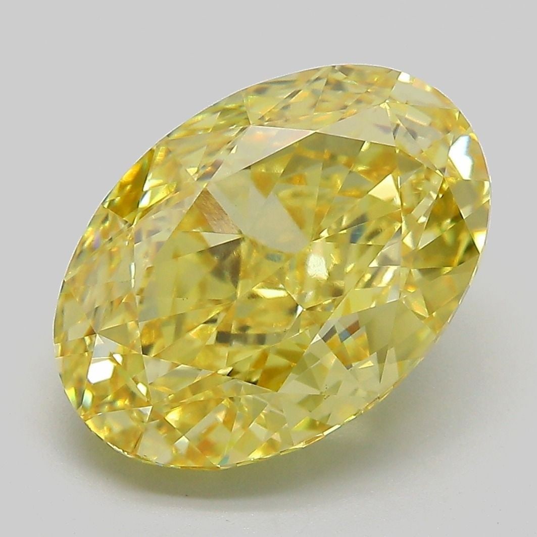Loose Diamond - OVAL 6.53ct Fancy Intense Yellow VS1: Loose Diamond - OVAL 6.53ct Fancy Intense Yellow VS1 Source: This is a real non-mined Diamond that has been grown in a lab Shape: OVAL Carats: 6.53 Color: Fancy Intense Yellow Certification: IGI Video
