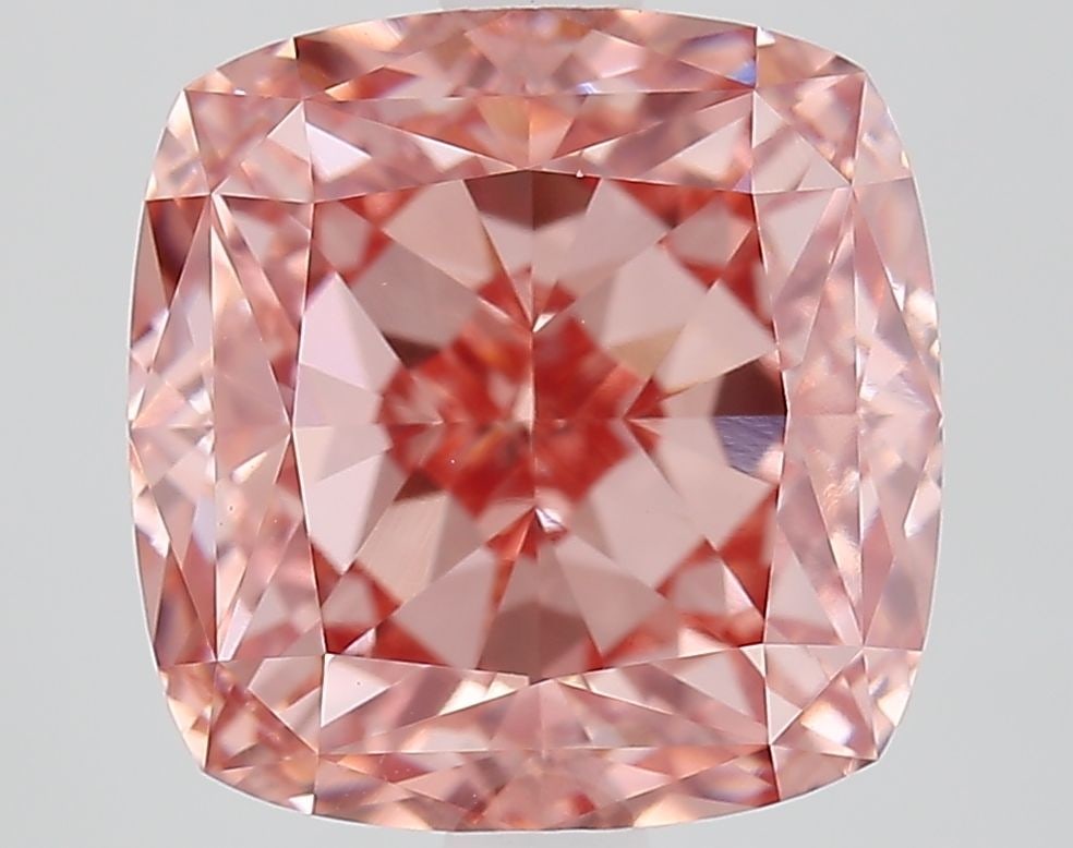 Loose Diamond - CUSHION MODIFIED 4.56ct Fancy Vivid Pink VVS2: Loose Diamond - CUSHION MODIFIED 4.56ct Fancy Vivid Pink VVS2 Source: This is a real non-mined Diamond that has been grown in a lab Shape: CUSHION MODIFIED Carats: 4.56 Color: Fancy Vivid Pink Certifi