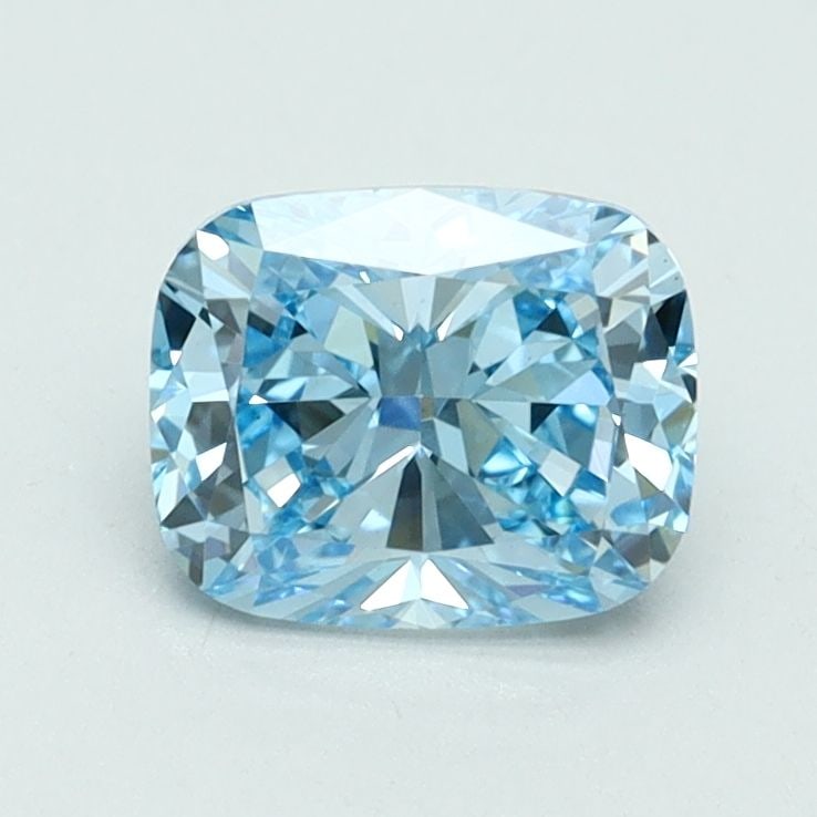 Loose Diamond - CUSHION BRILLIANT 1.0ct Fancy Vivid Blue VS1: Loose Diamond - CUSHION BRILLIANT 1.0ct Fancy Vivid Blue VS1 Source: This is a real non-mined Diamond that has been grown in a lab Shape: CUSHION BRILLIANT Carats: 1.0 Color: Fancy Vivid Blue Certific