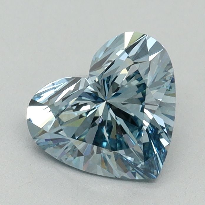 Loose Diamond - HEART 1.02ct Fancy Vivid Blue VS2: Loose Diamond - HEART 1.02ct Fancy Vivid Blue VS2 Source: This is a real non-mined Diamond that has been grown in a lab Shape: HEART Carats: 1.02 Color: Fancy Vivid Blue Certification: IGI Video: