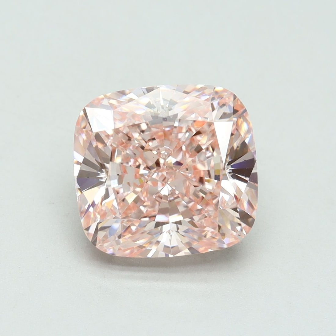 Loose Diamond - CUSHION BRILLIANT 4.01ct Fancy Intense Pink VS2: Loose Diamond - CUSHION BRILLIANT 4.01ct Fancy Intense Pink VS2 Source: This is a real non-mined Diamond that has been grown in a lab Shape: CUSHION BRILLIANT Carats: 4.01 Color: Fancy Intense Pink Ce