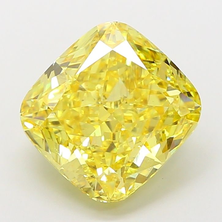 Loose Diamond - CUSHION MODIFIED 7.01ct Fancy Vivid Yellow VS2: Loose Diamond - CUSHION MODIFIED 7.01ct Fancy Vivid Yellow VS2 Source: This is a real non-mined Diamond that has been grown in a lab Shape: CUSHION MODIFIED Carats: 7.01 Color: Fancy Vivid Yellow Cert