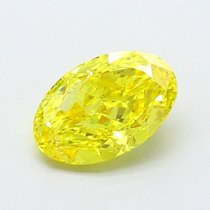 Loose Diamond - OVAL 1.61ct Fancy Vivid Yellow IF: Loose Diamond - OVAL 1.61ct Fancy Vivid Yellow IF Source: This is a real non-mined Diamond that has been grown in a lab Shape: OVAL Carats: 1.61 Color: Fancy Vivid Yellow Certification: IGI Video:
