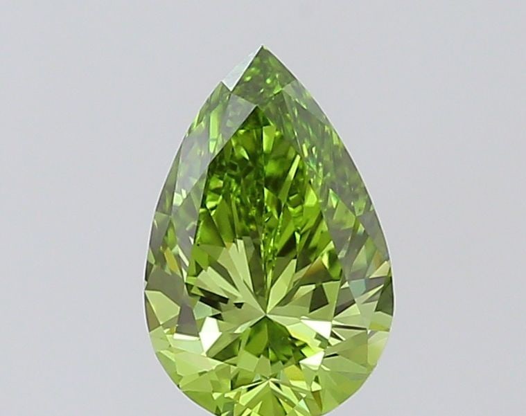 Loose Diamond - PEAR 1.17ct Fancy Vivid Green VS1: Loose Diamond - PEAR 1.17ct Fancy Vivid Green VS1 Source: This is a real non-mined Diamond that has been grown in a lab Shape: PEAR Carats: 1.17 Color: Fancy Vivid Green Certification: IGI The Diamond
