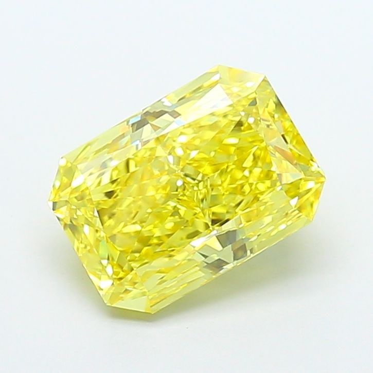 Loose Diamond - RADIANT 4.43ct Fancy Vivid Yellow VS1: Loose Diamond - RADIANT 4.43ct Fancy Vivid Yellow VS1 Source: This is a real non-mined Diamond that has been grown in a lab Shape: RADIANT Carats: 4.43 Color: Fancy Vivid Yellow Certification: IGI Vid