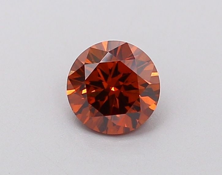 Loose Diamond - ROUND 0.45ct Fancy Deep Brown Orange VS2: Loose Diamond - ROUND 0.45ct Fancy Deep Brown Orange VS2 Source: This is a real non-mined Diamond that has been grown in a lab Shape: ROUND Carats: 0.45 Color: Fancy Deep Brown Orange Certification: I