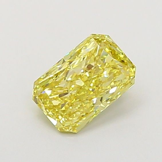 Loose Diamond - RADIANT 0.96ct Fancy Yellow VVS2: Loose Diamond - RADIANT 0.96ct Fancy Yellow VVS2 Source: This is a real non-mined Diamond that has been grown in a lab Shape: RADIANT Carats: 0.96 Color: Fancy Yellow Certification: IGI Video: