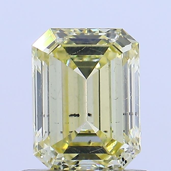 Loose Diamond - EMERALD 0.8ct Fancy Intense Yellow SI2: Loose Diamond - EMERALD 0.8ct Fancy Intense Yellow SI2 Source: This is a real non-mined Diamond that has been grown in a lab Shape: EMERALD Carats: 0.8 Color: Fancy Intense Yellow Certification: IGI V