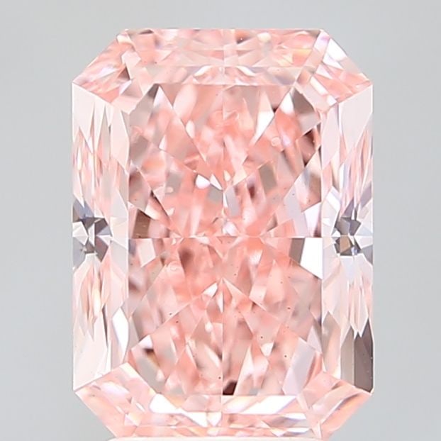 Loose Diamond - RADIANT 4.0ct Fancy Vivid Pink VS1: Loose Diamond - RADIANT 4.0ct Fancy Vivid Pink VS1 Source: This is a real non-mined Diamond that has been grown in a lab Shape: RADIANT Carats: 4.0 Color: Fancy Vivid Pink Certification: IGI Video: