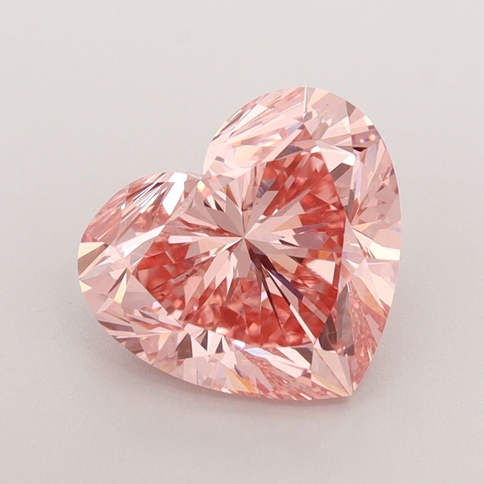 Loose Diamond - HEART 3.01ct Fancy Vivid Pink VS1: Loose Diamond - HEART 3.01ct Fancy Vivid Pink VS1 Source: This is a real non-mined Diamond that has been grown in a lab Shape: HEART Carats: 3.01 Color: Fancy Vivid Pink Certification: IGI Video: