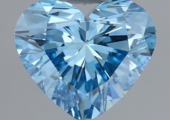 Loose Diamond - HEART 1.06ct Fancy Vivid Blue VS1: Loose Diamond - HEART 1.06ct Fancy Vivid Blue VS1 Source: This is a real non-mined Diamond that has been grown in a lab Shape: HEART Carats: 1.06 Color: Fancy Vivid Blue Certification: IGI Video: