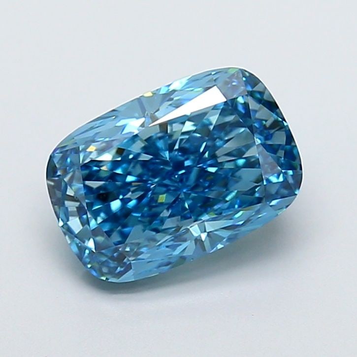Loose Diamond - CUSHION MODIFIED 2.9ct Fancy Vivid Blue VS1: Loose Diamond - CUSHION MODIFIED 2.9ct Fancy Vivid Blue VS1 Source: This is a real non-mined Diamond that has been grown in a lab Shape: CUSHION MODIFIED Carats: 2.9 Color: Fancy Vivid Blue Certificat
