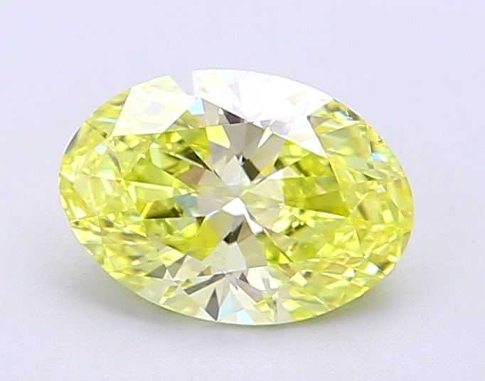 Loose Diamond - OVAL 1.22ct Fancy Vivid Yellow VS1: Loose Diamond - OVAL 1.22ct Fancy Vivid Yellow VS1 Source: This is a real non-mined Diamond that has been grown in a lab Shape: OVAL Carats: 1.22 Color: Fancy Vivid Yellow Certification: IGI Video: