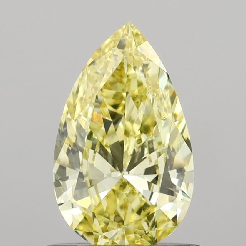 Loose Diamond - PEAR 0.77ct Fancy Intense Yellow VS1: Loose Diamond - PEAR 0.77ct Fancy Intense Yellow VS1 Source: This is a real non-mined Diamond that has been grown in a lab Shape: PEAR Carats: 0.77 Color: Fancy Intense Yellow Certification: IGI Video