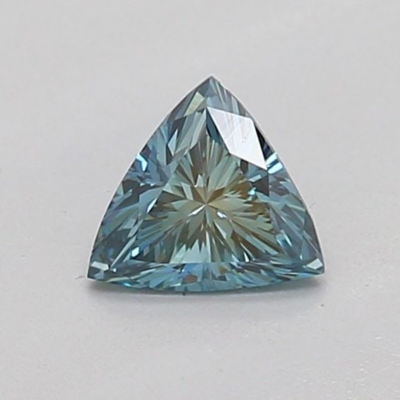 Loose Diamond - TRIANGULAR 0.23ct Fancy Vivid Green Blue VS1 (1 of 1)