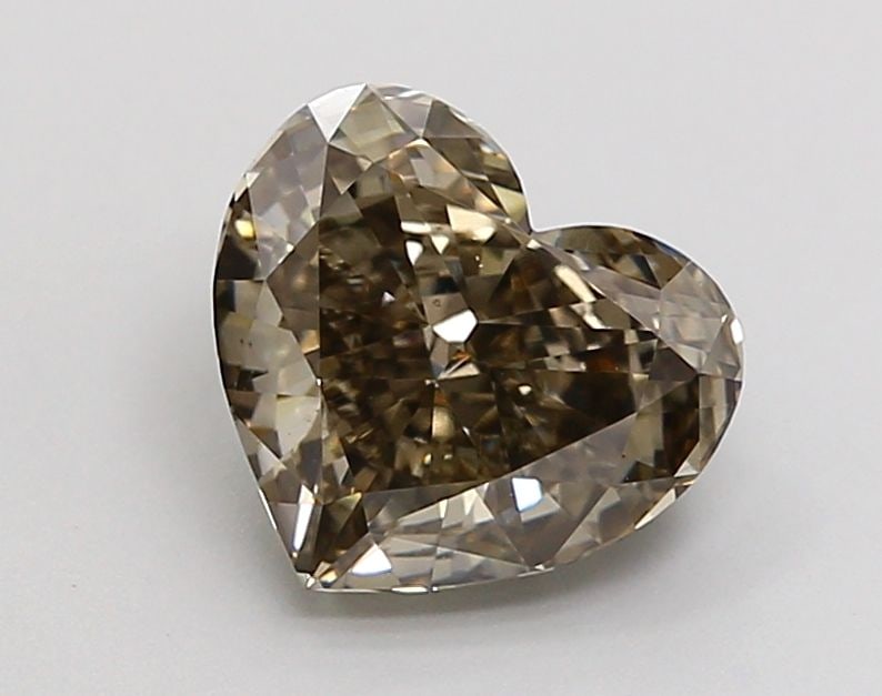 Loose Diamond - HEART 2.03ct Fancy Vivid Black VS1: Loose Diamond - HEART 2.03ct Fancy Vivid Black VS1 Source: This is a real non-mined Diamond that has been grown in a lab Shape: HEART Carats: 2.03 Color: Fancy Vivid Black Certification: NONE Video: