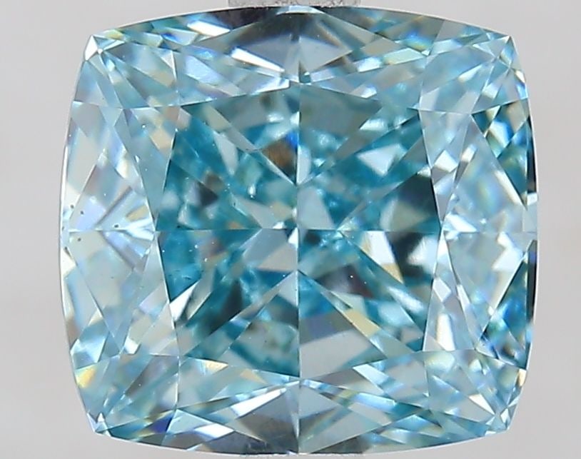Loose Diamond - CUSHION MODIFIED 2.75ct Fancy Vivid Blue VS1: Loose Diamond - CUSHION MODIFIED 2.75ct Fancy Vivid Blue VS1 Source: This is a real non-mined Diamond that has been grown in a lab Shape: CUSHION MODIFIED Carats: 2.75 Color: Fancy Vivid Blue Certific