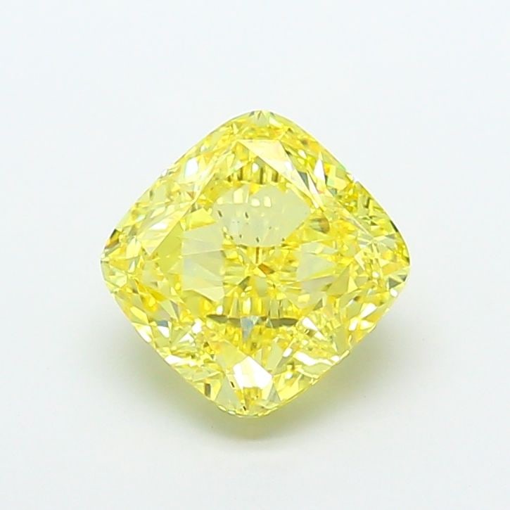 Loose Diamond - CUSHION MODIFIED 5.54ct Fancy Vivid Yellow VS2: Loose Diamond - CUSHION MODIFIED 5.54ct Fancy Vivid Yellow VS2 Source: This is a real non-mined Diamond that has been grown in a lab Shape: CUSHION MODIFIED Carats: 5.54 Color: Fancy Vivid Yellow Cert