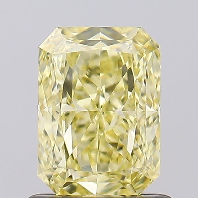Loose Diamond - RADIANT 1.08ct Fancy Intense Yellow VS1: Loose Diamond - RADIANT 1.08ct Fancy Intense Yellow VS1 Source: This is a real non-mined Diamond that has been grown in a lab Shape: RADIANT Carats: 1.08 Color: Fancy Intense Yellow Certification: IGI