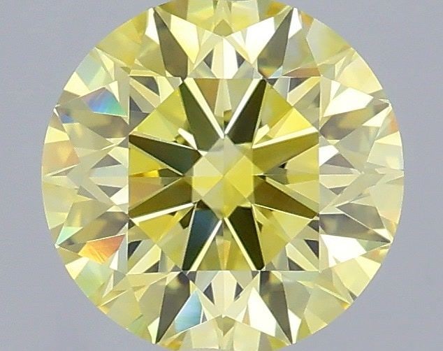 Ideal Loose Diamond - ROUND 0.91ct Fancy Intense Yellow VVS1: Ideal Loose Diamond - ROUND 0.91ct Fancy Intense Yellow VVS1 Source: This is a real non-mined Diamond that has been grown in a lab Shape: ROUND Carats: 0.91 Color: Fancy Intense Yellow Certification: 