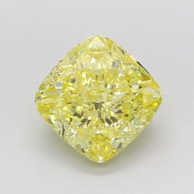 Loose Diamond - CUSHION MODIFIED 1.25ct Fancy Yellow VS1: Loose Diamond - CUSHION MODIFIED 1.25ct Fancy Yellow VS1 Source: This is a real non-mined Diamond that has been grown in a lab Shape: CUSHION MODIFIED Carats: 1.25 Color: Fancy Yellow Certification: I