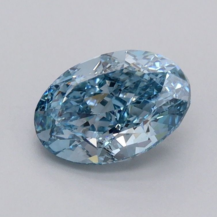 Loose Diamond - OVAL 1.04ct Fancy Vivid Blue VVS1: Loose Diamond - OVAL 1.04ct Fancy Vivid Blue VVS1 Source: This is a real non-mined Diamond that has been grown in a lab Shape: OVAL Carats: 1.04 Color: Fancy Vivid Blue Certification: IGI Video: