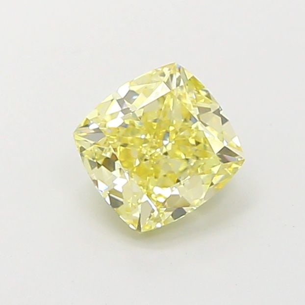 Loose Diamond - CUSHION MODIFIED 1.37ct Fancy Yellow VS1: Loose Diamond - CUSHION MODIFIED 1.37ct Fancy Yellow VS1 Source: This is a real non-mined Diamond that has been grown in a lab Shape: CUSHION MODIFIED Carats: 1.37 Color: Fancy Yellow Certification: I
