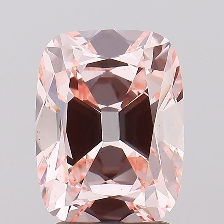 Loose Diamond - CUSHION BRILLIANT 2.71ct Fancy Pink VS2: Loose Diamond - CUSHION BRILLIANT 2.71ct Fancy Pink VS2 Source: This is a real non-mined Diamond that has been grown in a lab Shape: CUSHION BRILLIANT Carats: 2.71 Color: Fancy Pink Certification: IGI