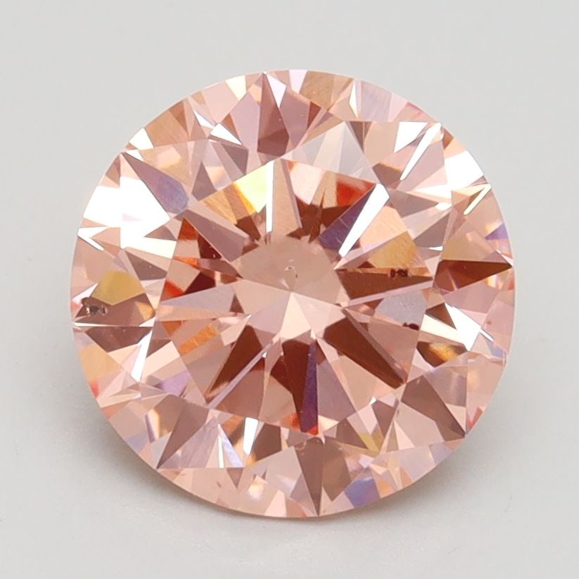 Loose Diamond - ROUND 2.3ct Fancy Intense Pink VS2: Loose Diamond - ROUND 2.3ct Fancy Intense Pink VS2 Source: This is a real non-mined Diamond that has been grown in a lab Shape: ROUND Carats: 2.3 Color: Fancy Intense Pink Certification: IGI Video: