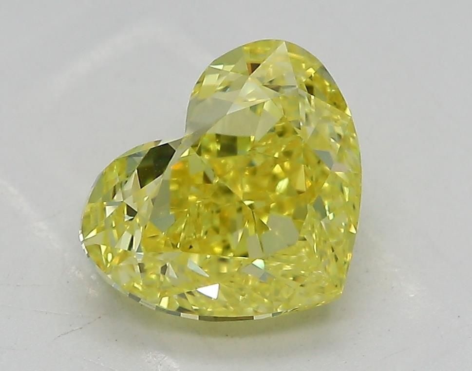 Loose Diamond - HEART 2.06ct Fancy Intense Yellow VVS1: Loose Diamond - HEART 2.06ct Fancy Intense Yellow VVS1 Source: This is a real non-mined Diamond that has been grown in a lab Shape: HEART Carats: 2.06 Color: Fancy Intense Yellow Certification: IGI Vi