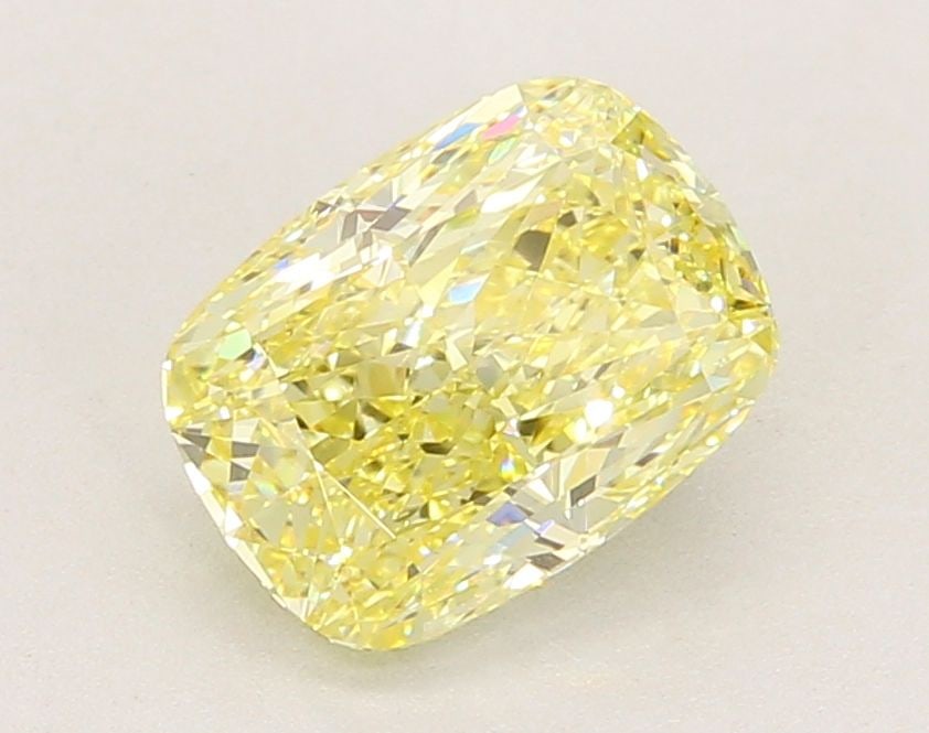 Loose Diamond - CUSHION MODIFIED 2.47ct Fancy Intense Yellow VVS2: Loose Diamond - CUSHION MODIFIED 2.47ct Fancy Intense Yellow VVS2 Source: This is a real non-mined Diamond that has been grown in a lab Shape: CUSHION MODIFIED Carats: 2.47 Color: Fancy Intense Yellow