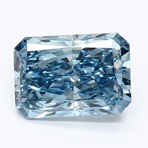 Loose Diamond - RADIANT 1.42ct Fancy Vivid Blue VS1: Loose Diamond - RADIANT 1.42ct Fancy Vivid Blue VS1 Source: This is a real non-mined Diamond that has been grown in a lab Shape: RADIANT Carats: 1.42 Color: Fancy Vivid Blue Certification: IGI Video: