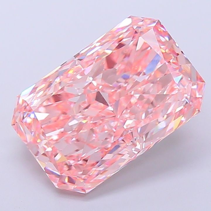 Loose Diamond - RADIANT 12.22ct Fancy Vivid Pink VVS2: Loose Diamond - RADIANT 12.22ct Fancy Vivid Pink VVS2 Source: This is a real non-mined Diamond that has been grown in a lab Shape: RADIANT Carats: 12.22 Color: Fancy Vivid Pink Certification: IGI Vide