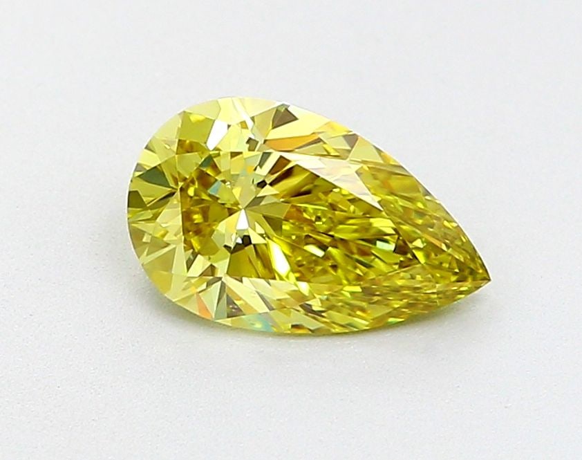 Loose Diamond - PEAR 1.02ct Fancy Intense Yellow SI1: Loose Diamond - PEAR 1.02ct Fancy Intense Yellow SI1 Source: This is a real non-mined Diamond that has been grown in a lab Shape: PEAR Carats: 1.02 Color: Fancy Intense Yellow Certification: IGI Video