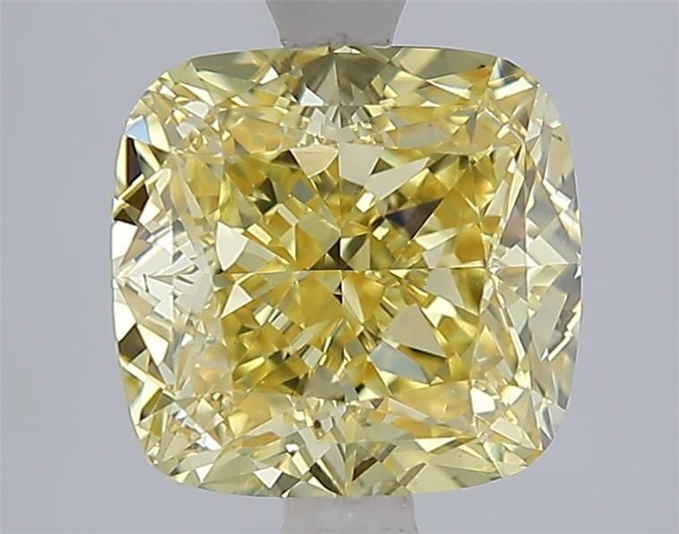 Loose Diamond - CUSHION MODIFIED 3.06ct Fancy Intense Yellow VS2: Loose Diamond - CUSHION MODIFIED 3.06ct Fancy Intense Yellow VS2 Source: This is a real non-mined Diamond that has been grown in a lab Shape: CUSHION MODIFIED Carats: 3.06 Color: Fancy Intense Yellow 
