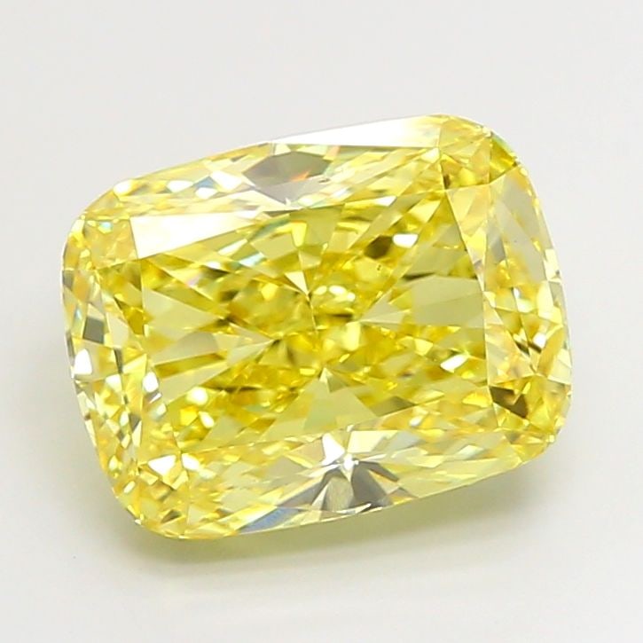Loose Diamond - CUSHION MODIFIED 6.07ct Fancy Vivid Yellow VS1: Loose Diamond - CUSHION MODIFIED 6.07ct Fancy Vivid Yellow VS1 Source: This is a real non-mined Diamond that has been grown in a lab Shape: CUSHION MODIFIED Carats: 6.07 Color: Fancy Vivid Yellow Cert