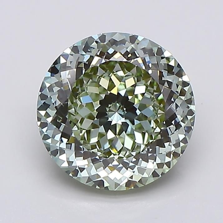 Loose Diamond - ROUND 2.6ct Fancy Intense Green VVS2: Loose Diamond - ROUND 2.6ct Fancy Intense Green VVS2 Source: This is a real non-mined Diamond that has been grown in a lab Shape: ROUND Carats: 2.6 Color: Fancy Intense Green Certification: IGI Video: