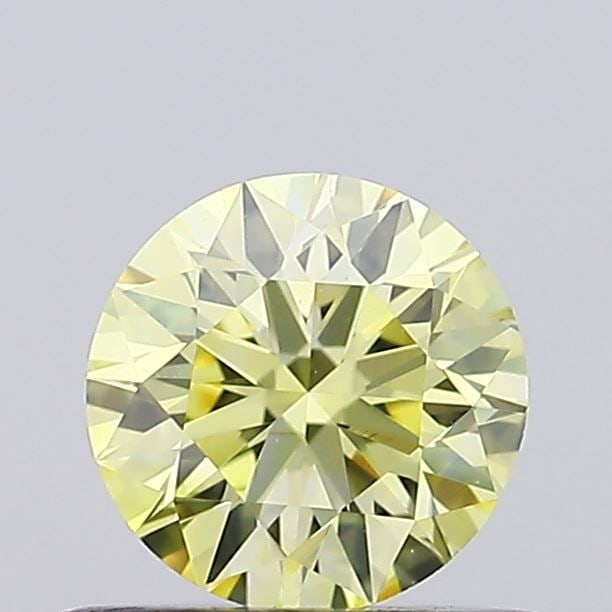 Loose Diamond - ROUND 0.53ct Fancy Yellow VVS2: Loose Diamond - ROUND 0.53ct Fancy Yellow VVS2 Source: This is a real non-mined Diamond that has been grown in a lab Shape: ROUND Carats: 0.53 Color: Fancy Yellow Certification: IGI Video:
